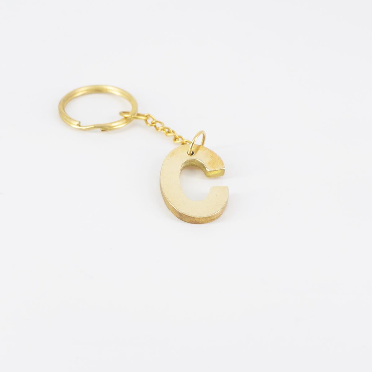 Letter C Keychain