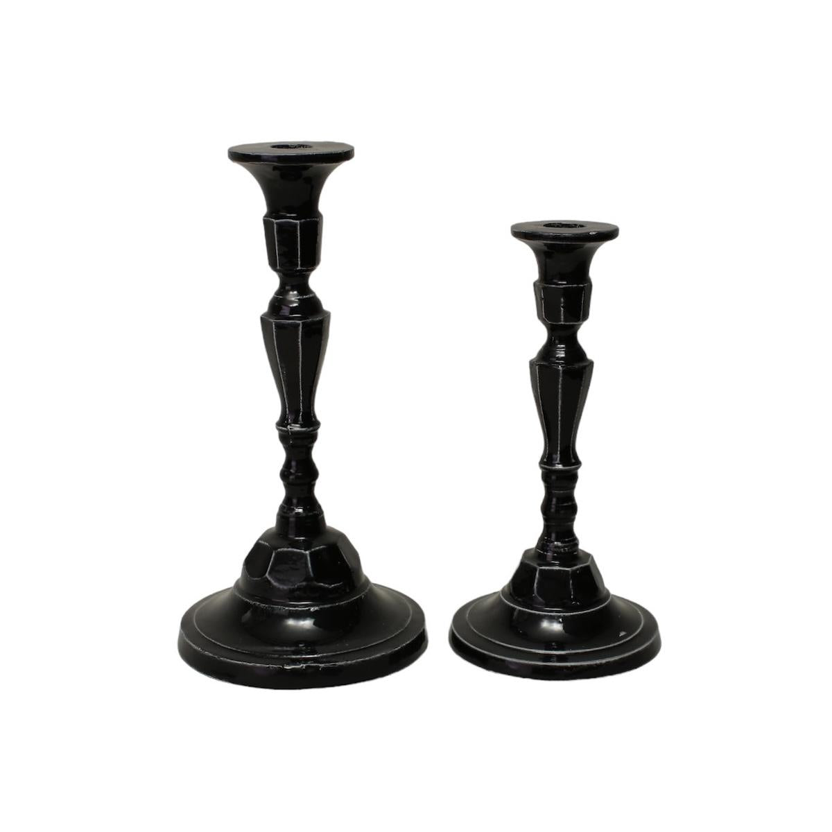 Portacandela geometrico small NERO