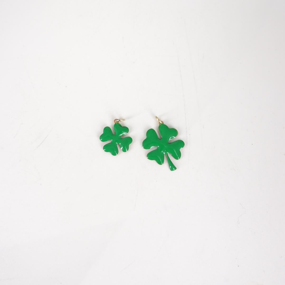 SOPHIE GIOIELLI CHARM QUADRIFOGLIO ARGENTO DORATOSMALL VERDE