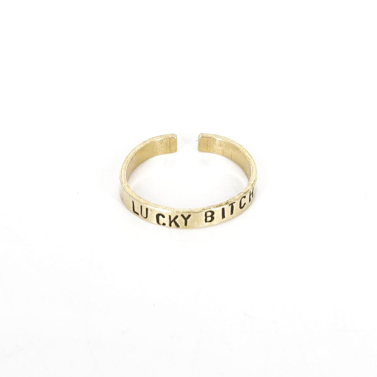 Anello fedina LUCKY BITCH ANELLO FEDINA LUCKY BITCH Loti