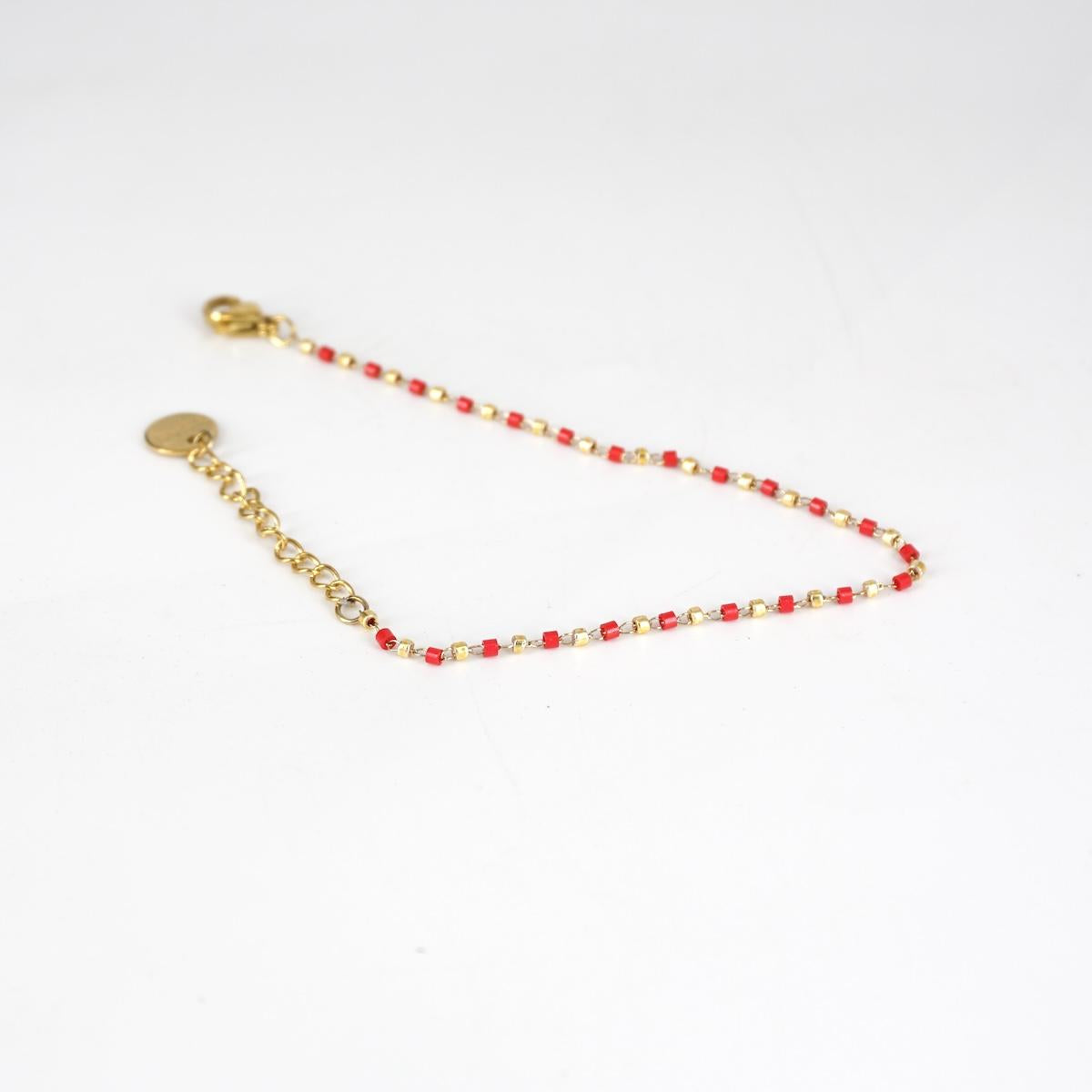 NUSA DUA BRACCIALE PERLINEROSSO