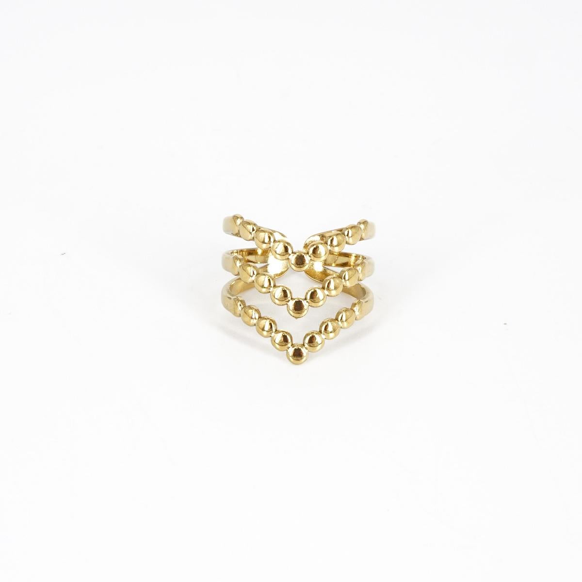 ANELLO TRE V PALLINI ANELLO TRE V PALLINI SOPHIE GIOIELLI