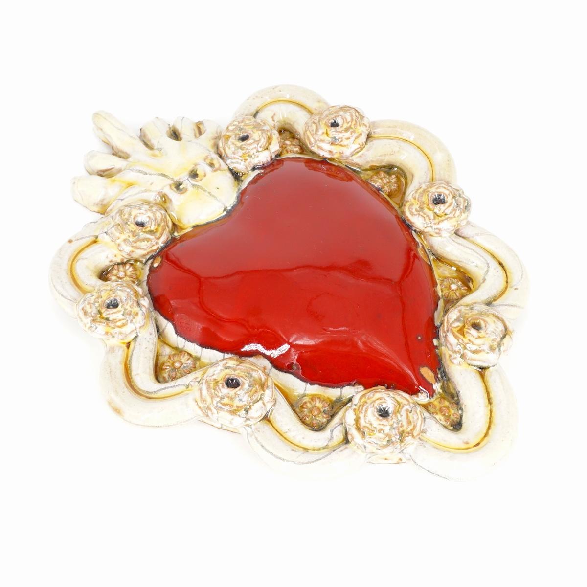 Ex voto large CORONA beige e rosso EXVOTO LARGE CORONA BEIGE/ROSSO FRATANTONI