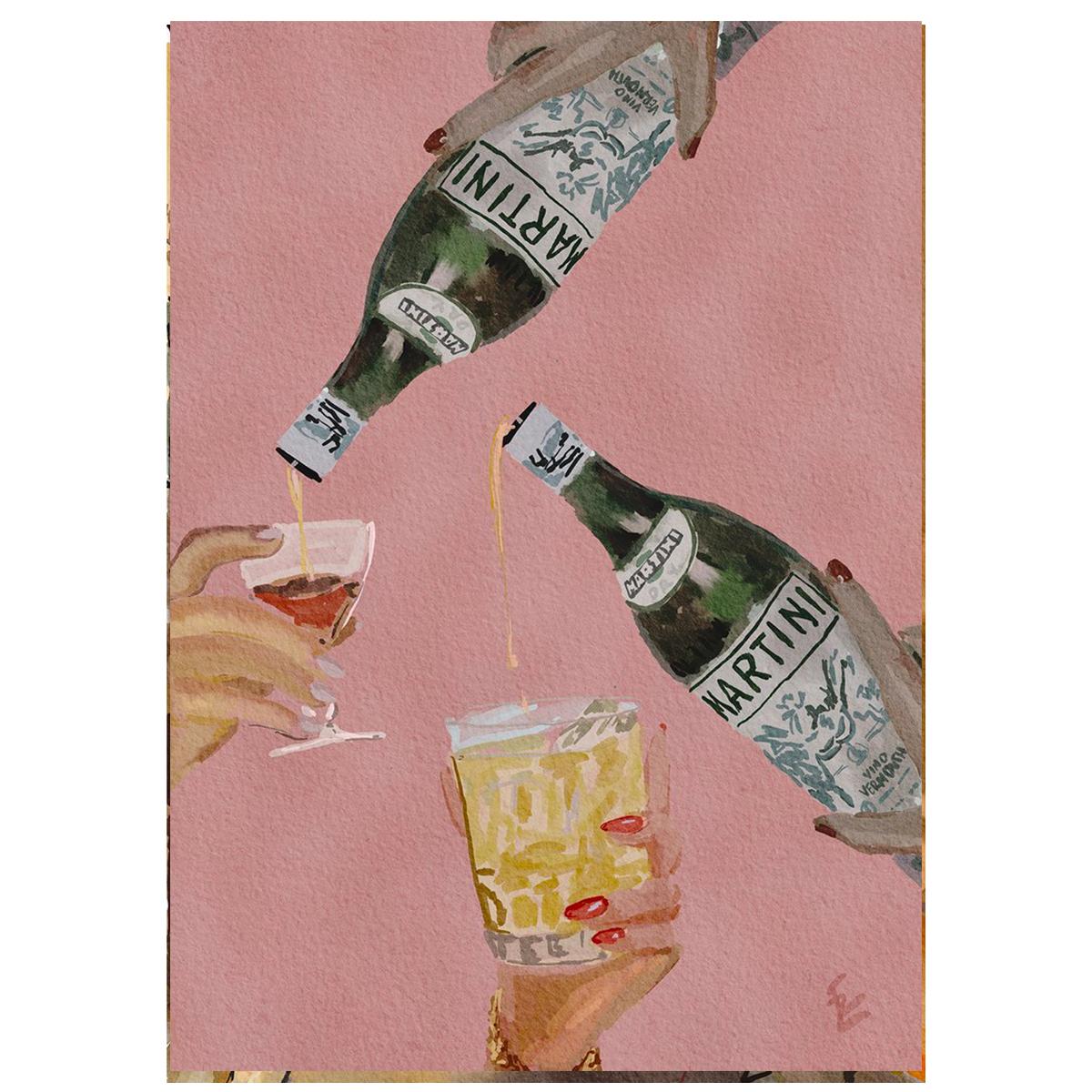 EKATERINA ZAGORSKA STAMPA DIGITALE 30X42ONE MORE MARTINI, PLEASE