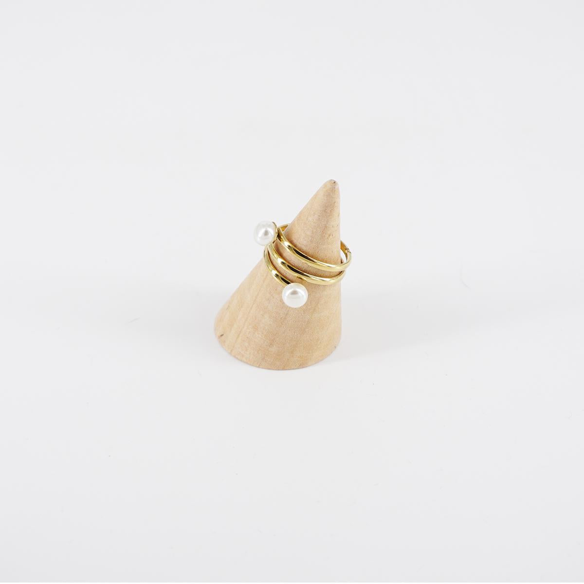 Anello PERLE SPIRALE