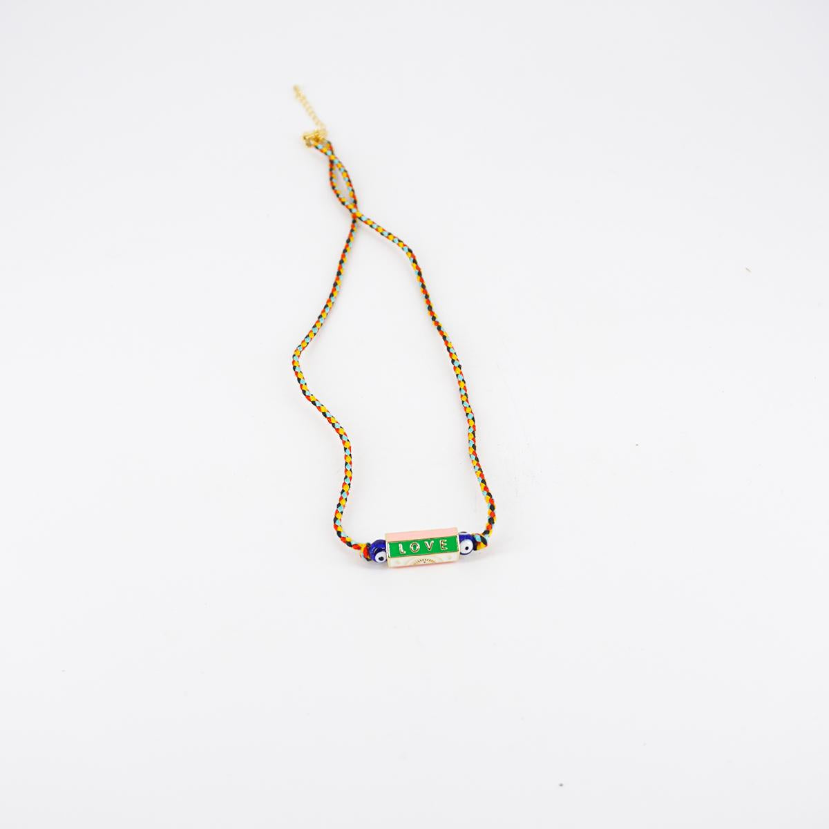 Collana cordino LOVE VERDE