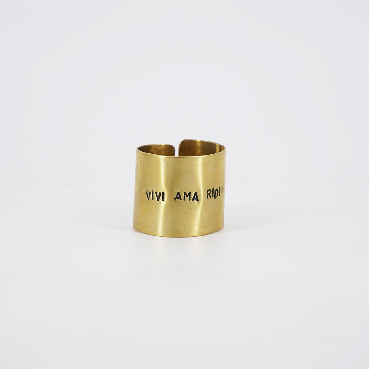 large napkin ring live love laugh