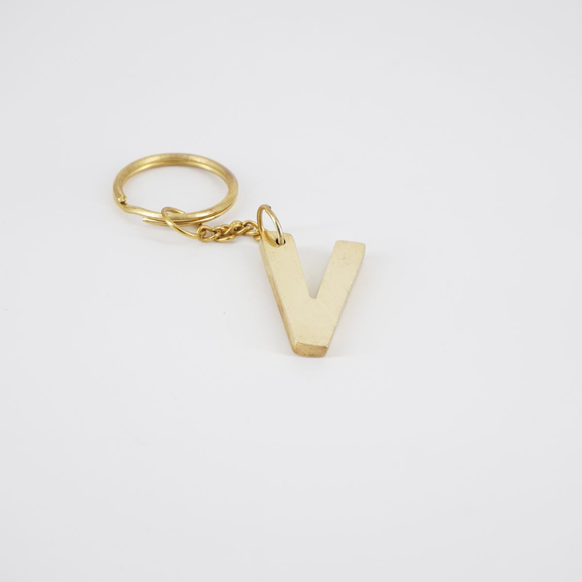 Porte-clés lettre V