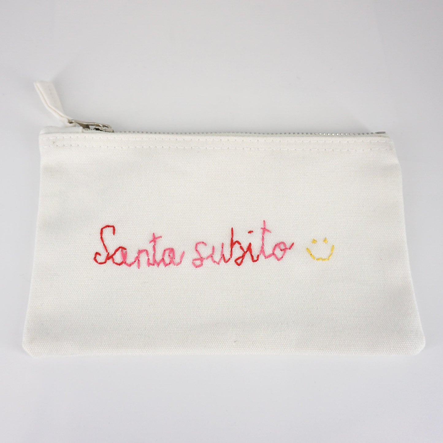 Piattina ricamata SANTA SUBITO