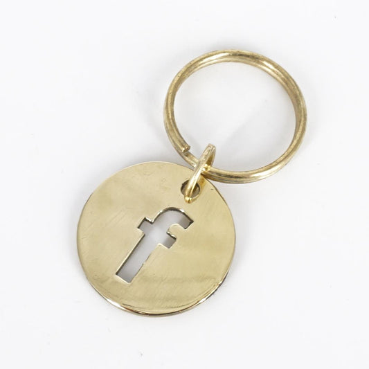 Portachiavi lettera medaglia F PORTACHIAVI LETTERA F MEDAGLIA BERC SOPHIE