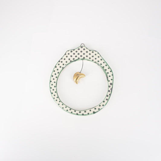 CORNICE M TONDALUNA ORO POIS VERDE SCURO