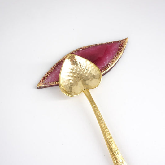 Poggiaposate FOGLIOLINA ciclamino