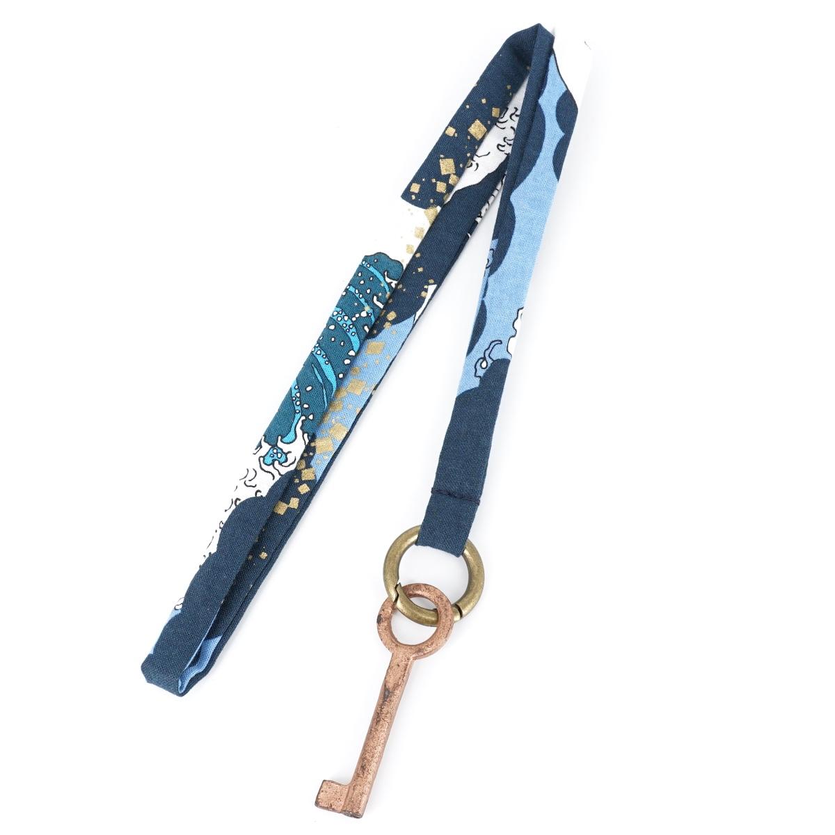 Portachiavi lungo HOKUSAI BLU PORTACHIAVI LUNGO HOKUSAI BLU SEN FACTORY