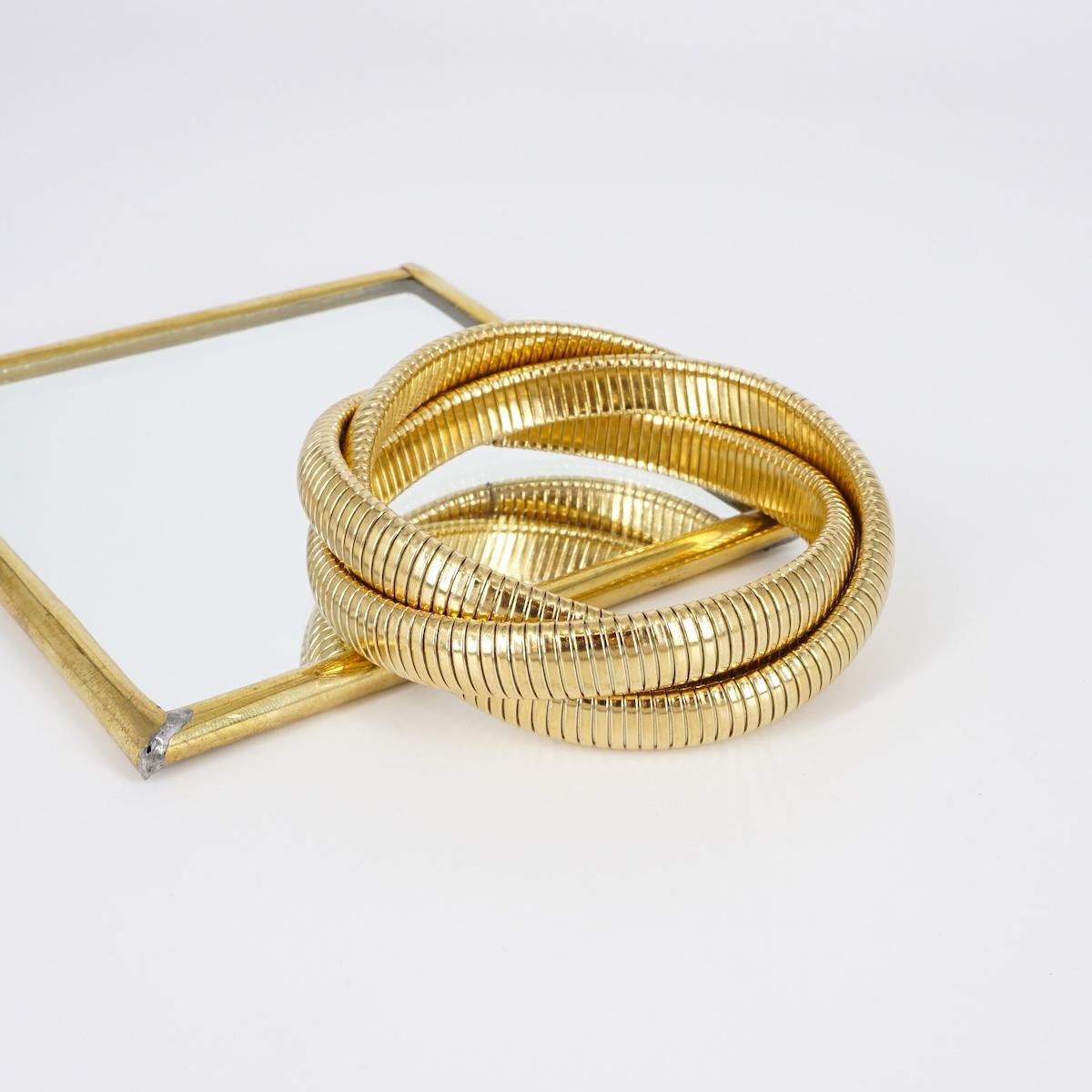 BRACCIALE TUBO GAS INTRECCIATO BRACCIALE 3 CERCHI TUBO GAS SOPHIE GIOIELLI