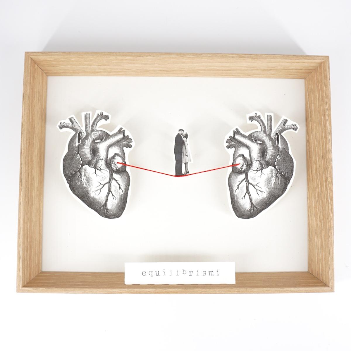 Equilibrismo bamboo cuore e cuore BACIO