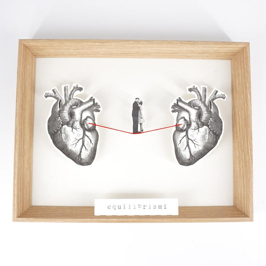 Equilibrismo bamboo cuore e cuore BACIO