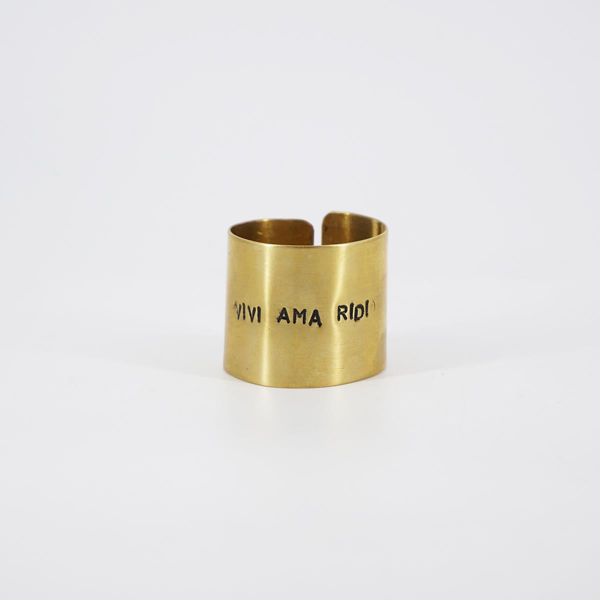 large napkin ring live love laugh