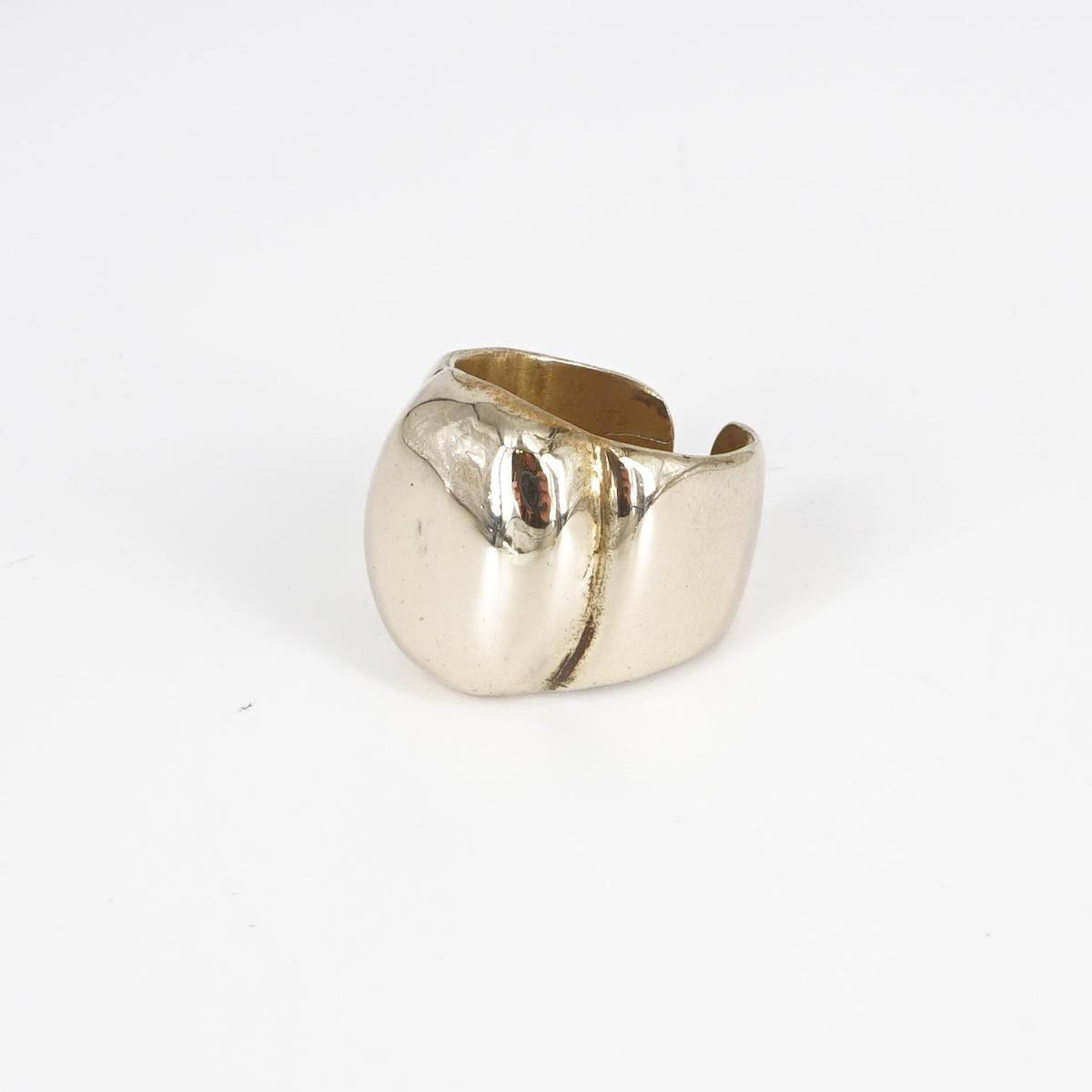 RIVA ANELLO BOMBATO IN OTTONE