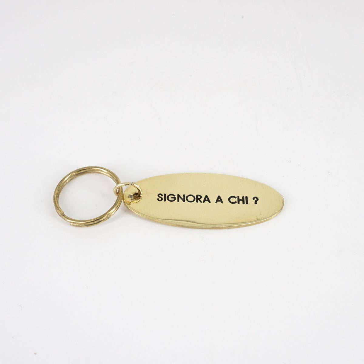 Oval key ring MRS. TO WHOM?