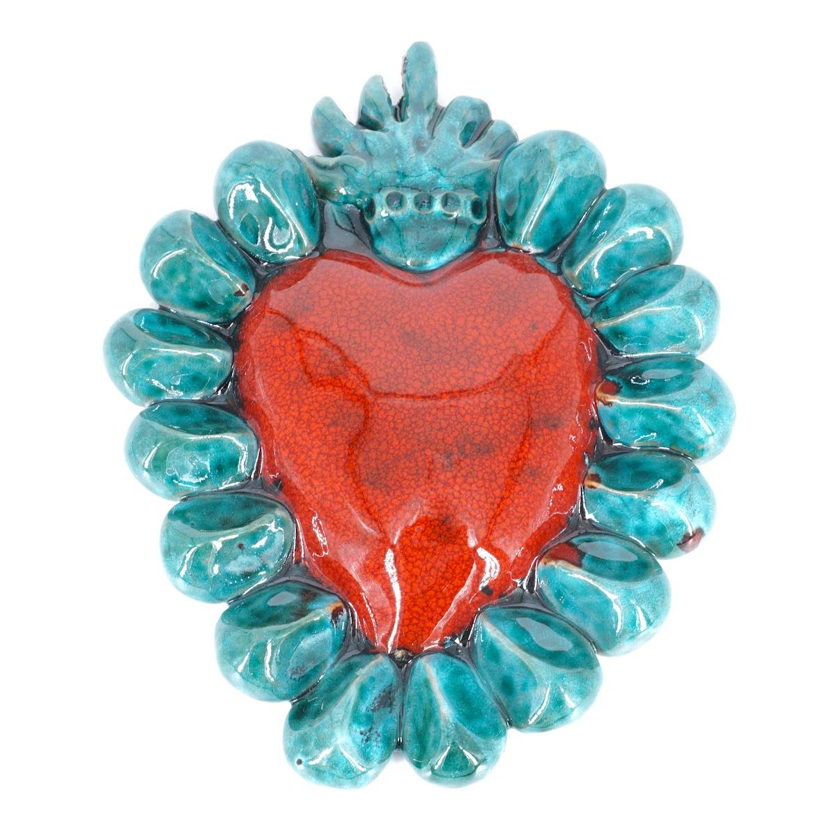 Ex voto large GOCCE verde acqua e rosso EXVOTO LARGE GOCCE VERDE ACQUA/ROSSO FRATANTONI