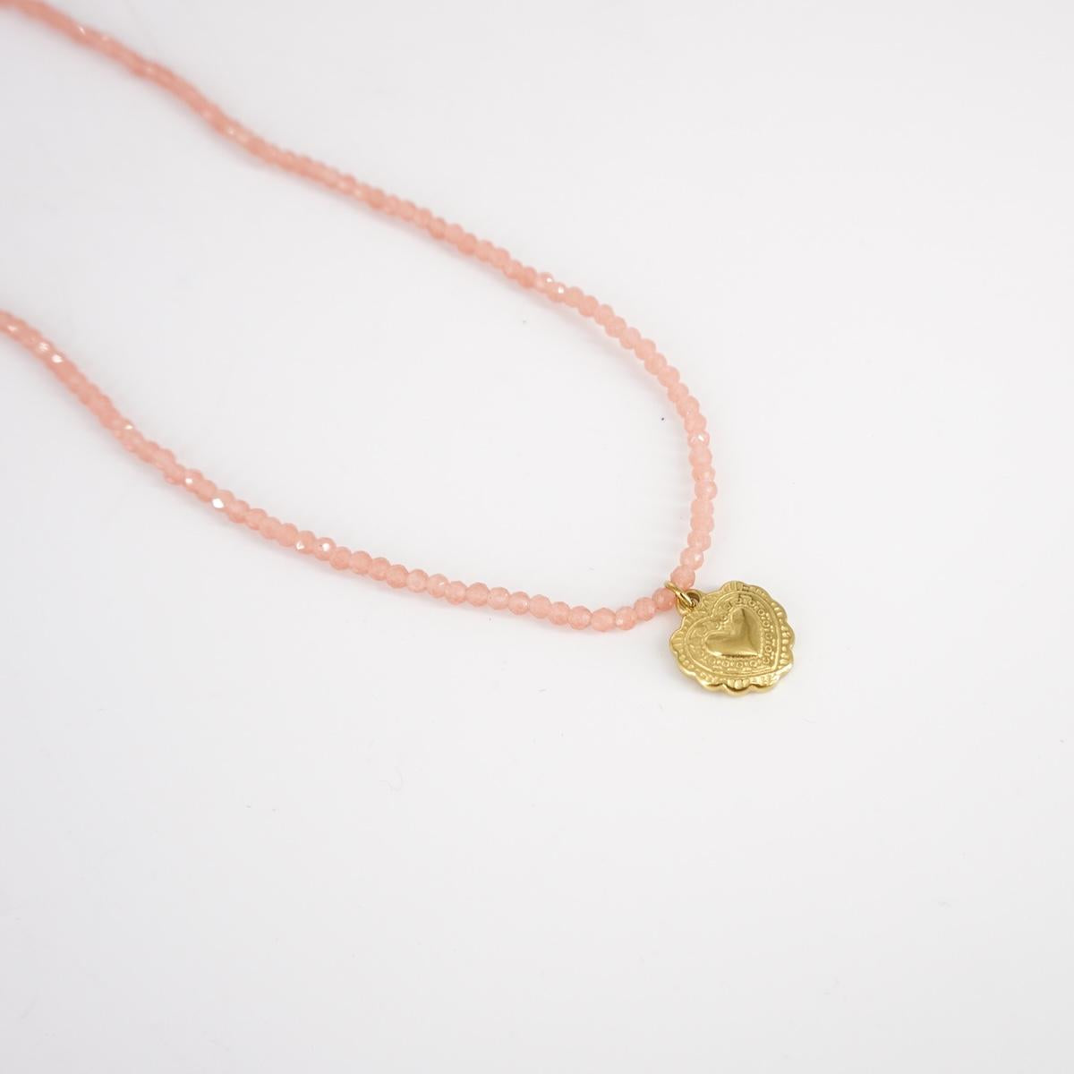 NUSA DUA COLLANA EX VOTO CRISTALLIROSA