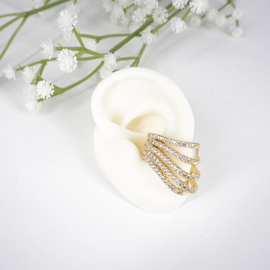 EARCUFF CASCATA ZIRCONI EARCUFF STRASS CASCATA SOPHIE GIOIELLI