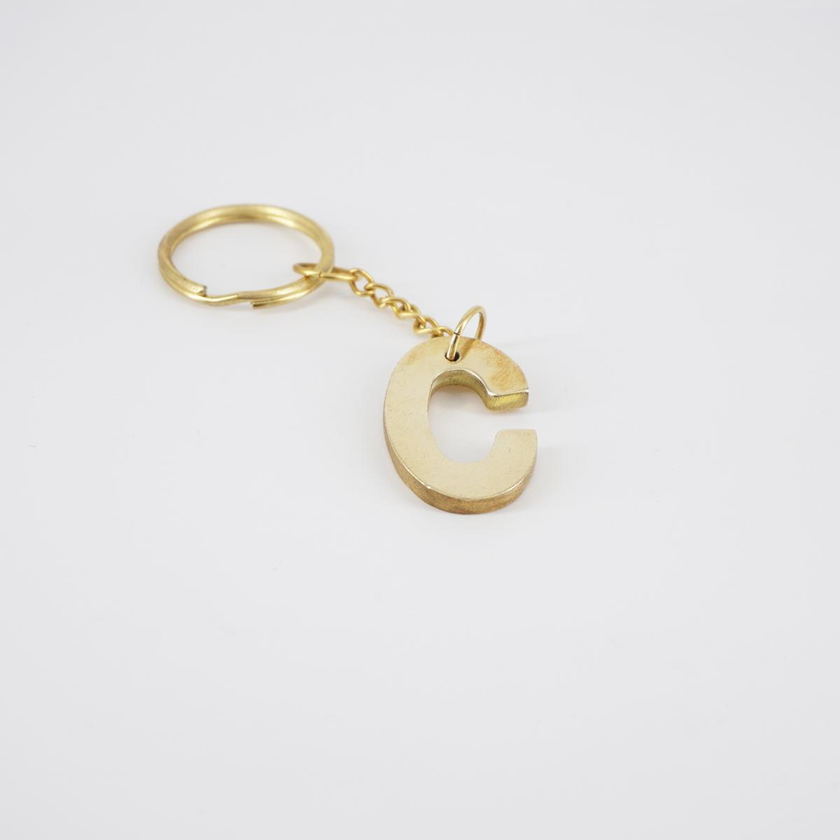 Letter C Keychain