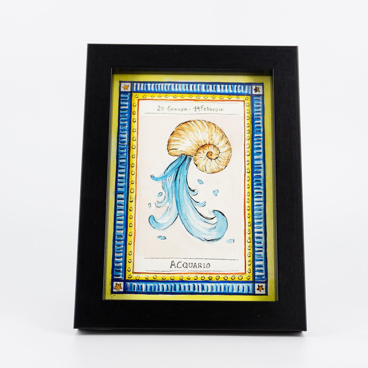 Quadretto zodiaco ACQUARIO