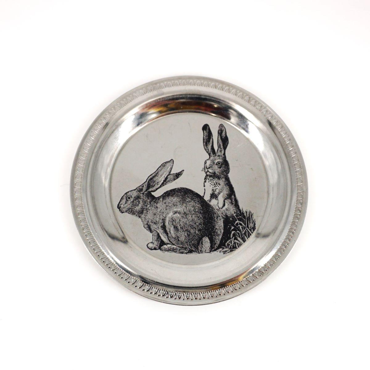 Piattino vintage CONIGLI TONDO GUILLOCHÉ