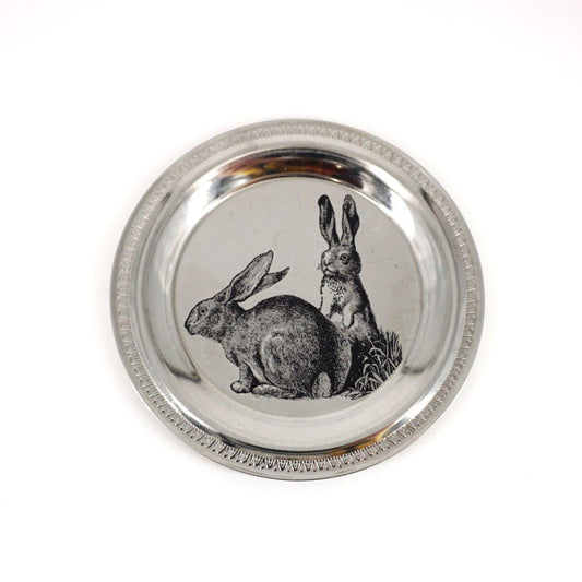 Piattino vintage CONIGLI TONDO GUILLOCHÉ