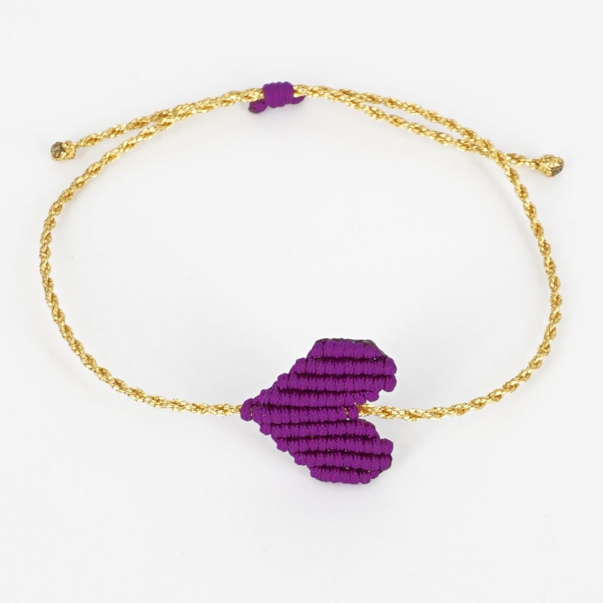 Bracciale CUORE viola BRACCIALE CUORE VIOLA NOMADEA