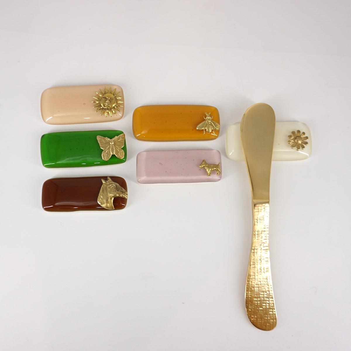 VETRO FUSO SET 6 POGGIAPOSATECHARM MULTICOLOR