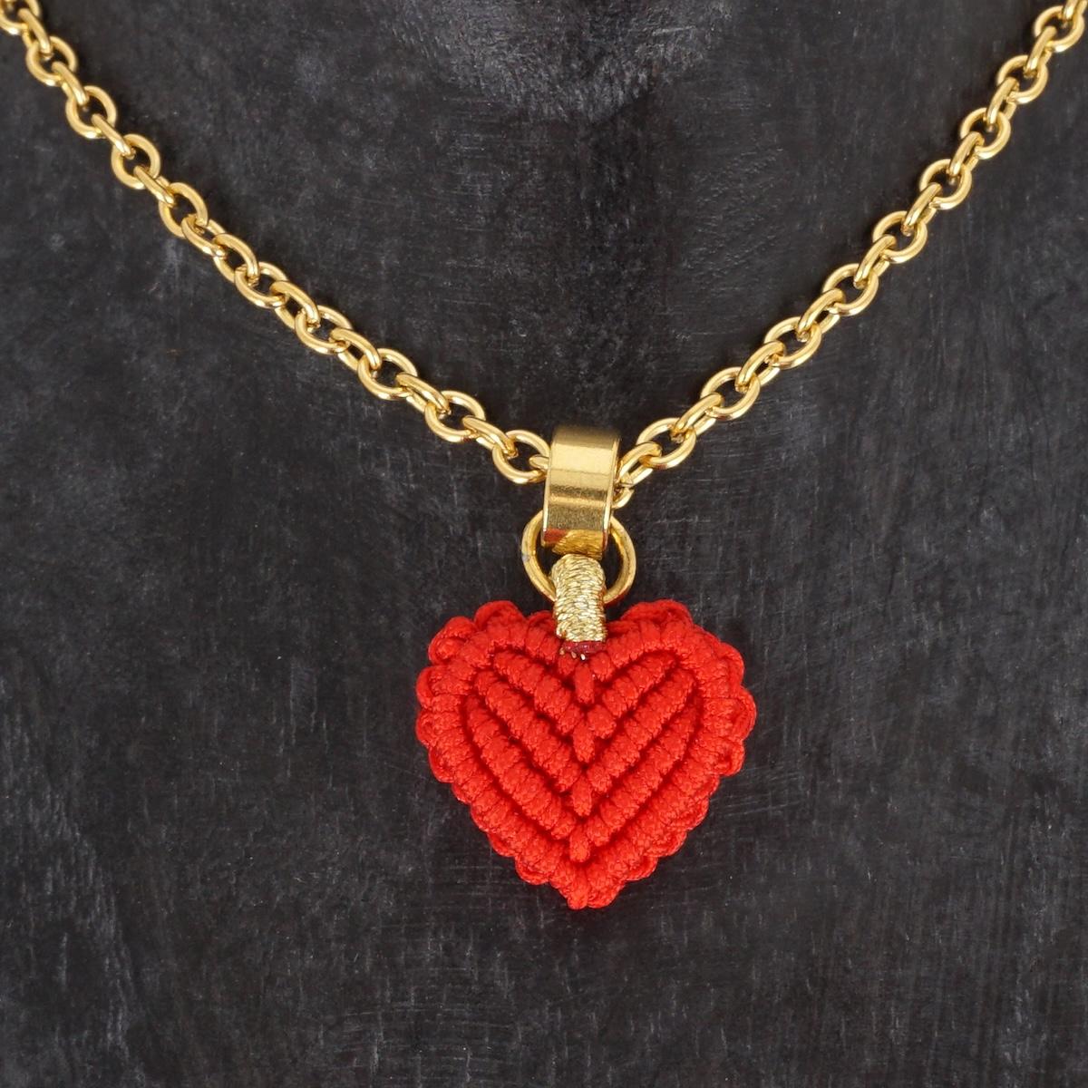 Collana CUORE 3D rosso COLLANA CUORE 3D ROSSO NOMADEA