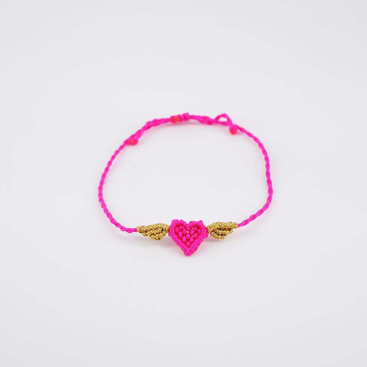 NOMADEA BRACCIALETTO CUORE ALATOFUCSIA