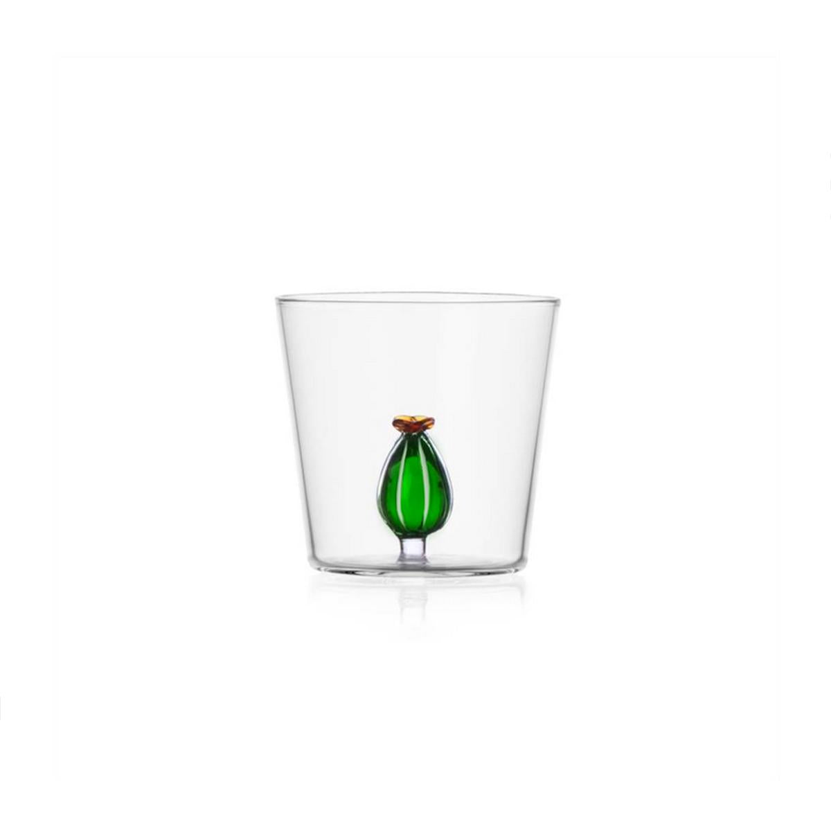 CACTUS Tumbler WITH AMBER FLOWER