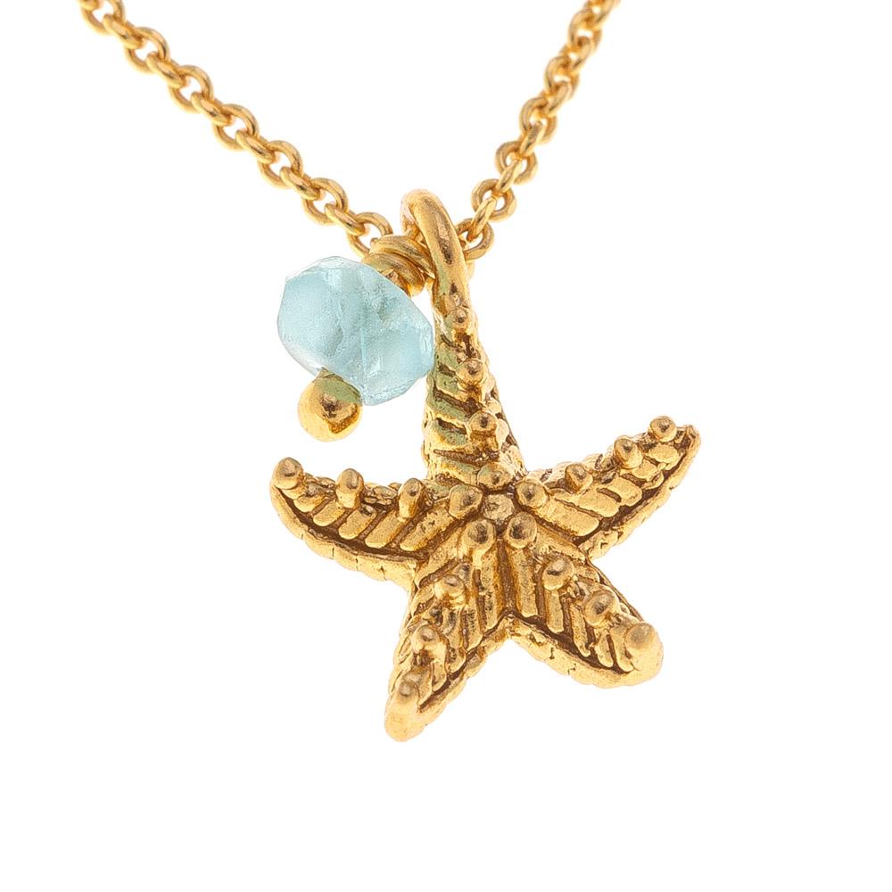 Gold chain necklace STARFISH