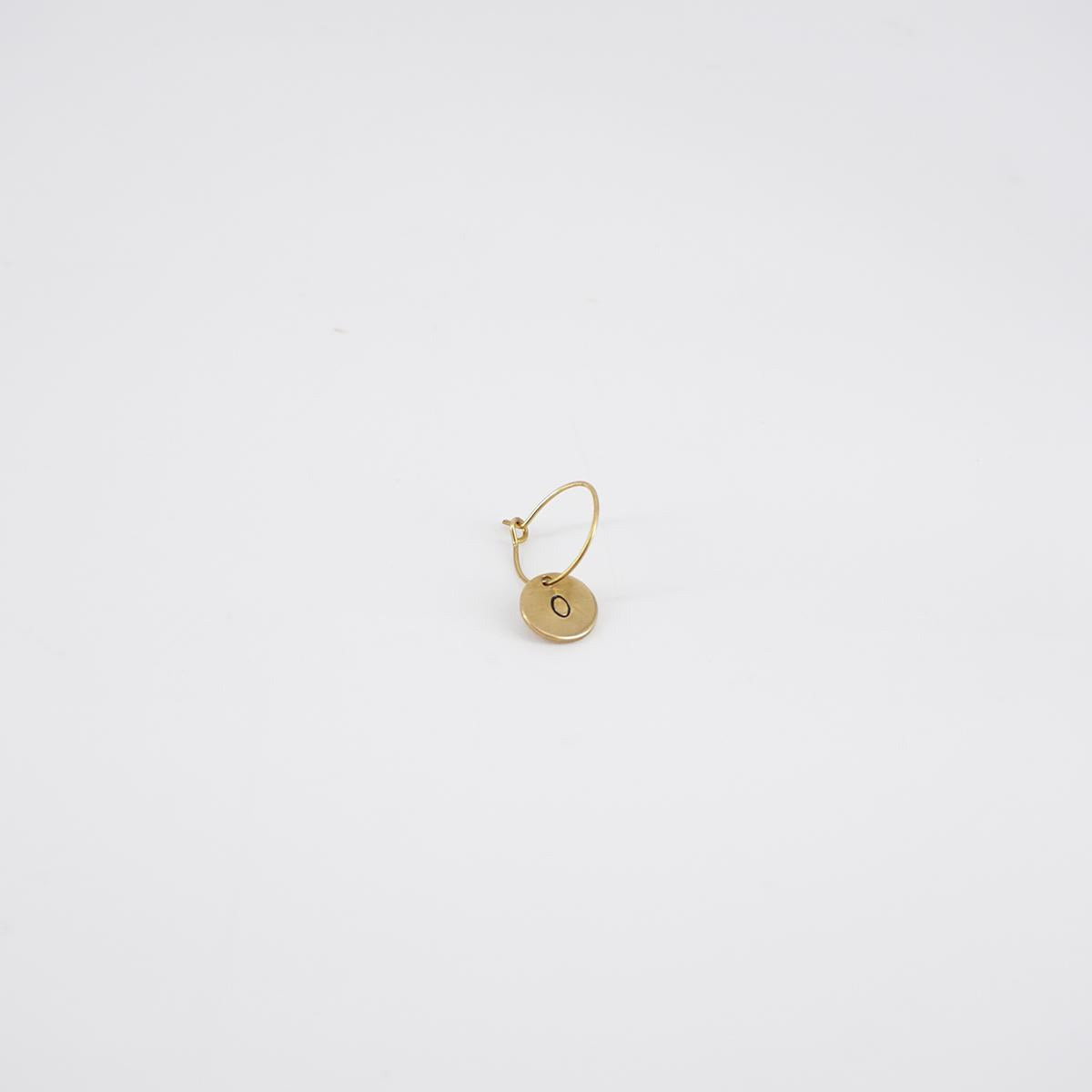 letter o earring