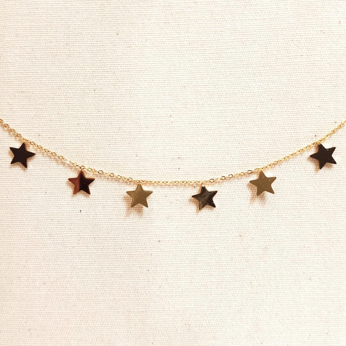 Collana dorata STELLE BIG