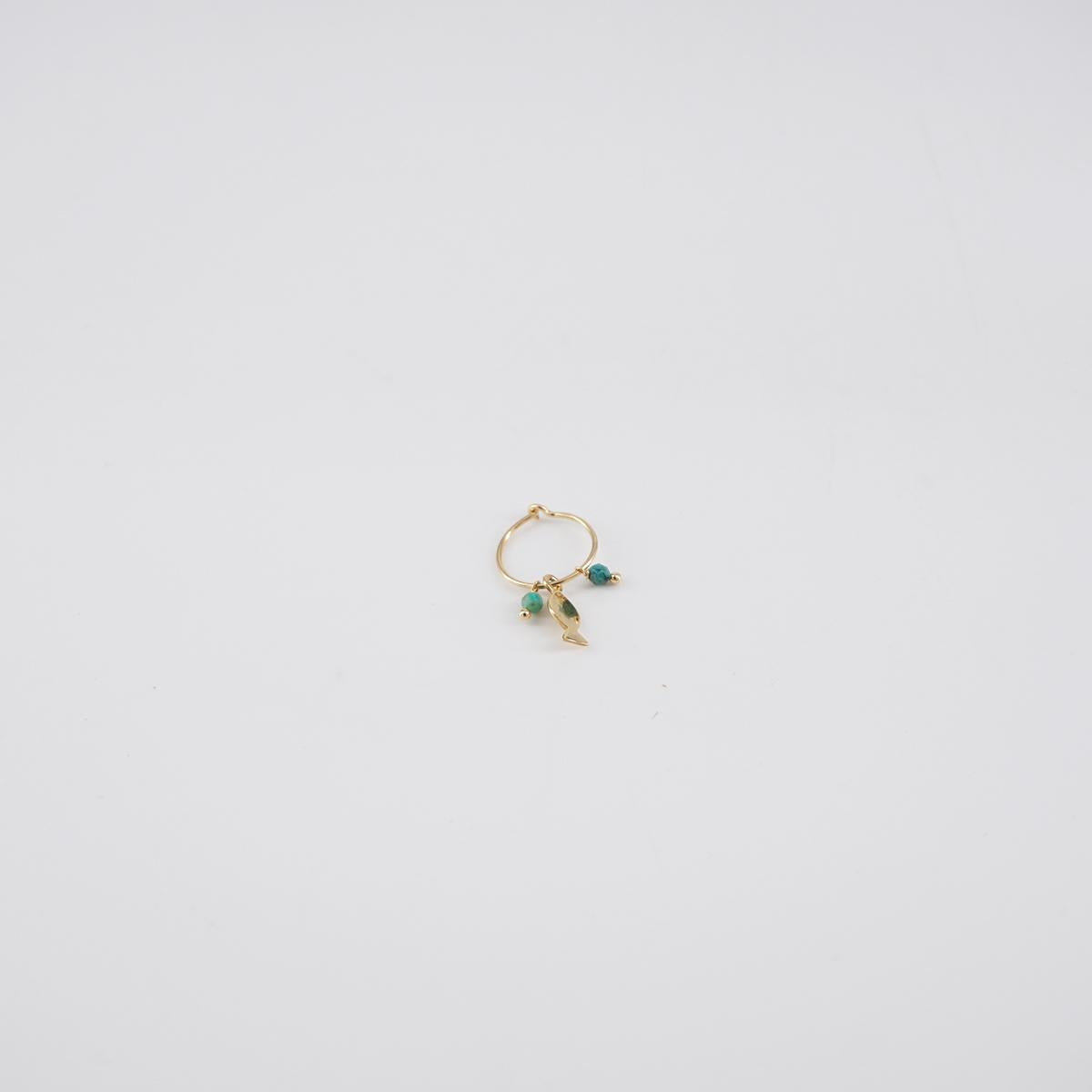 Orecchino pesce + pietre ORECCHINO PESCE+PIETRE Niani