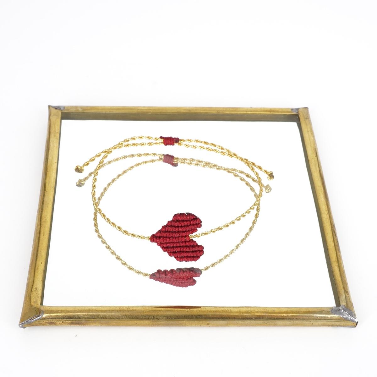 Bracciale CUORE bordeaux BRACCIALE CUORE BORDEAUX NOMADEA