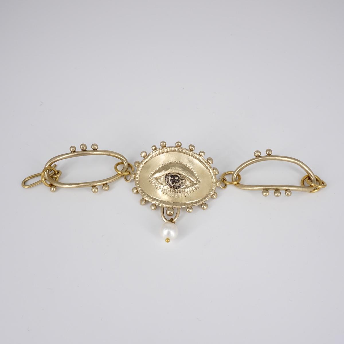 BRACCIALE OCCHIO CON PERLA