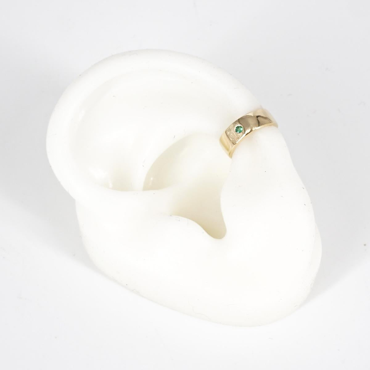 Earcuff pietra verde