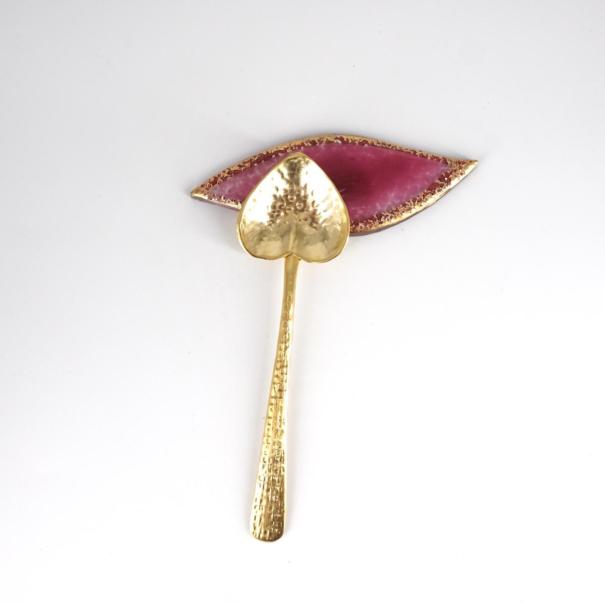 Poggiaposate FOGLIOLINA ciclamino