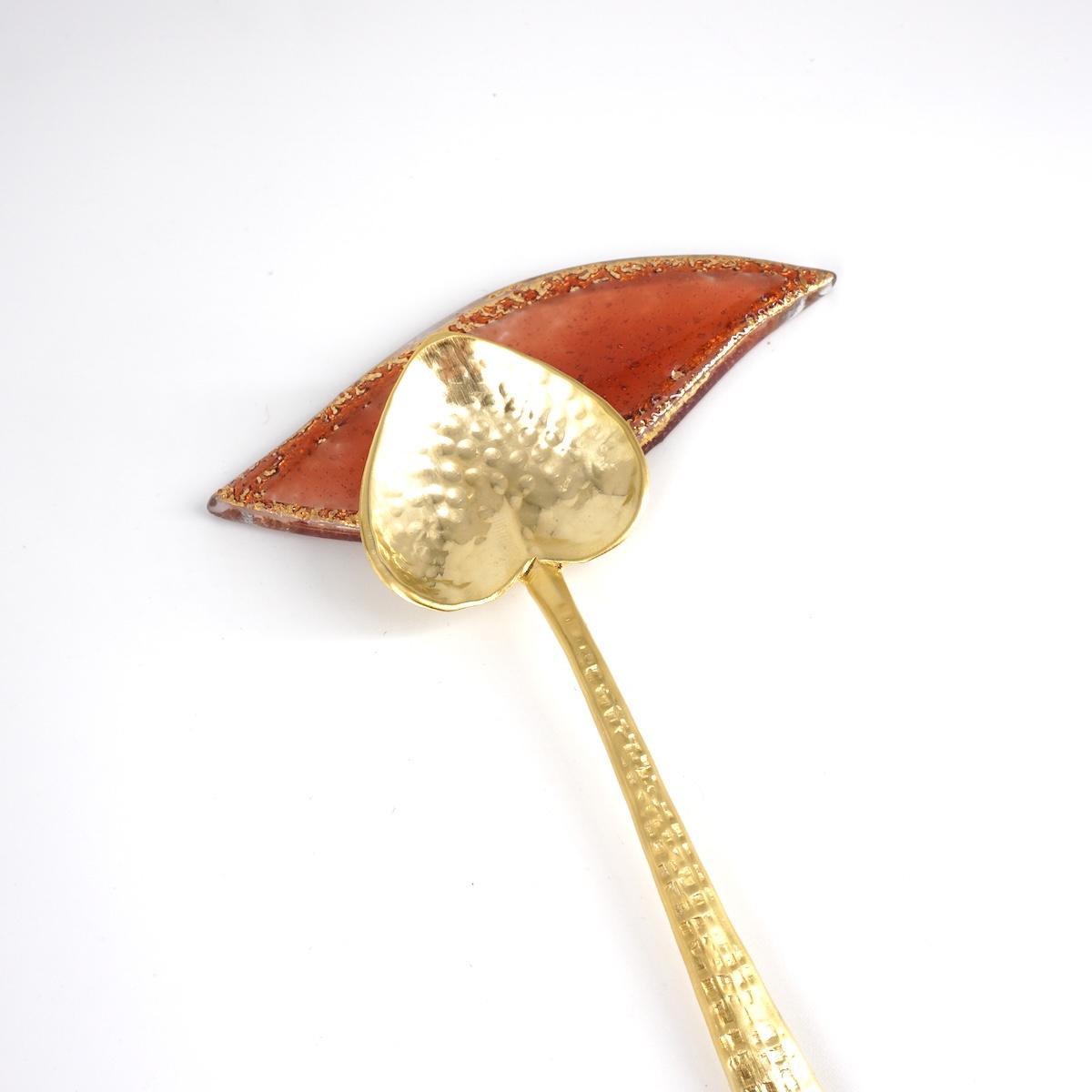 Poggiaposate FOGLIOLINA salmone