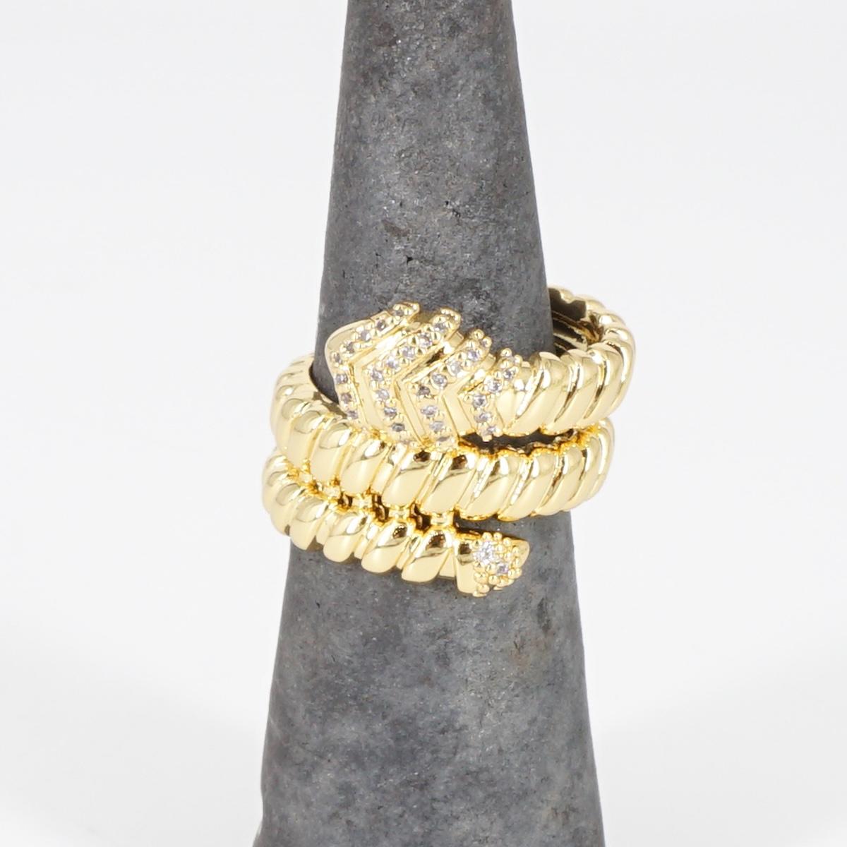 ANELLO ZIRCONI SERPE SPIRALE ANELLO ZIRCONI SERPE SPIRALE SOPHIE GIOIELLI