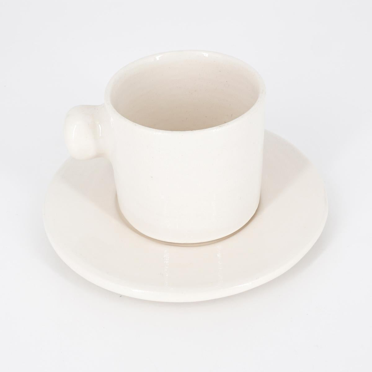 TAZZINA CAFFè CON PIATTINO TUPPO BIANCA TAZZINA CAFFÈ TUPPO BIANCA NICOLE