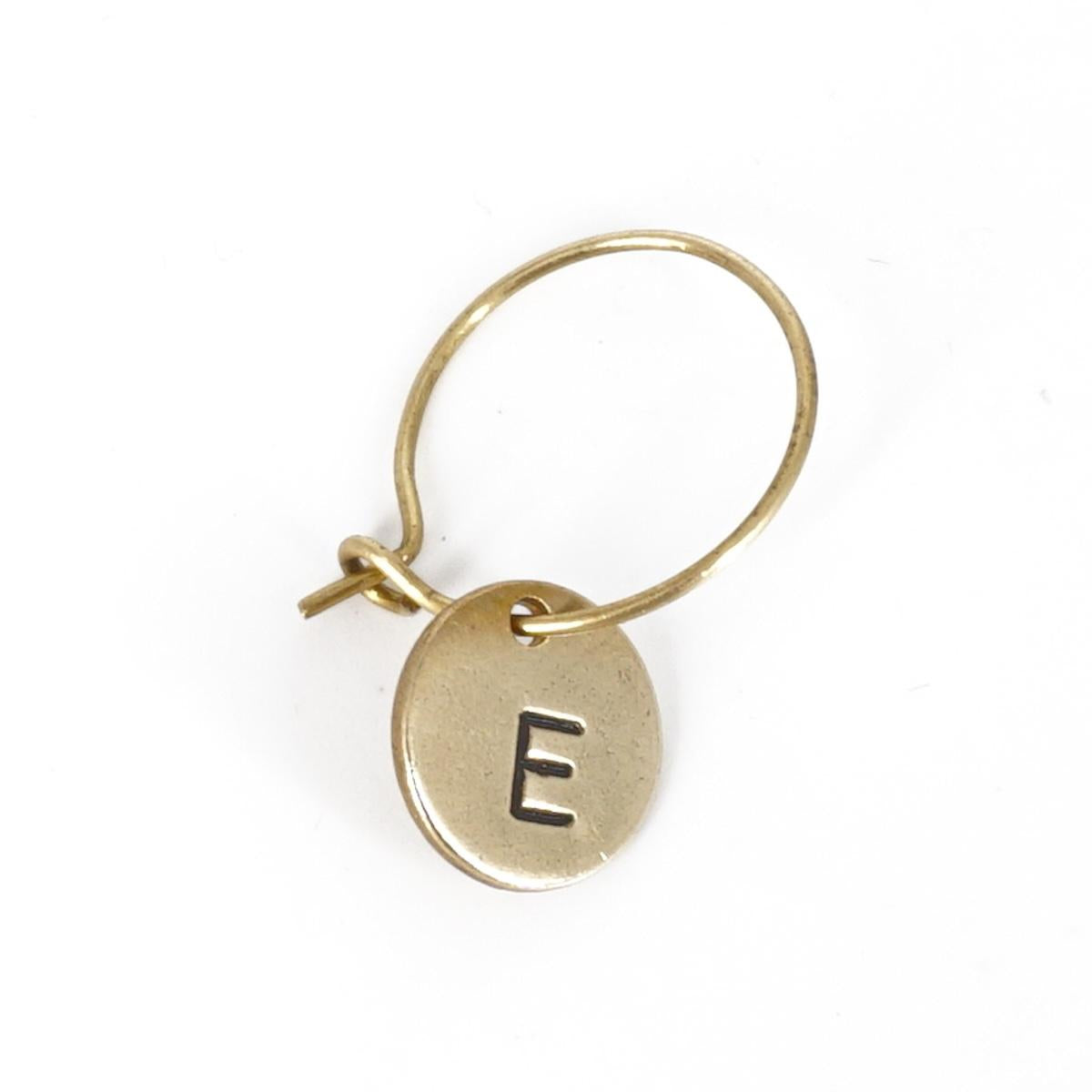 Orecchino lettera e ORECCHINO LETTERA E  Loti