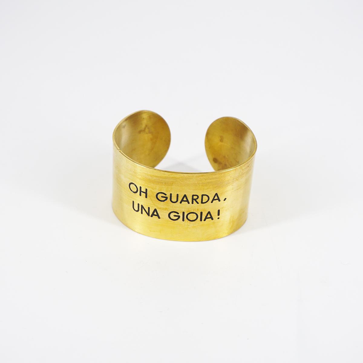 Bracciale fascia alta OH GUARDA, UNA GIOIA!