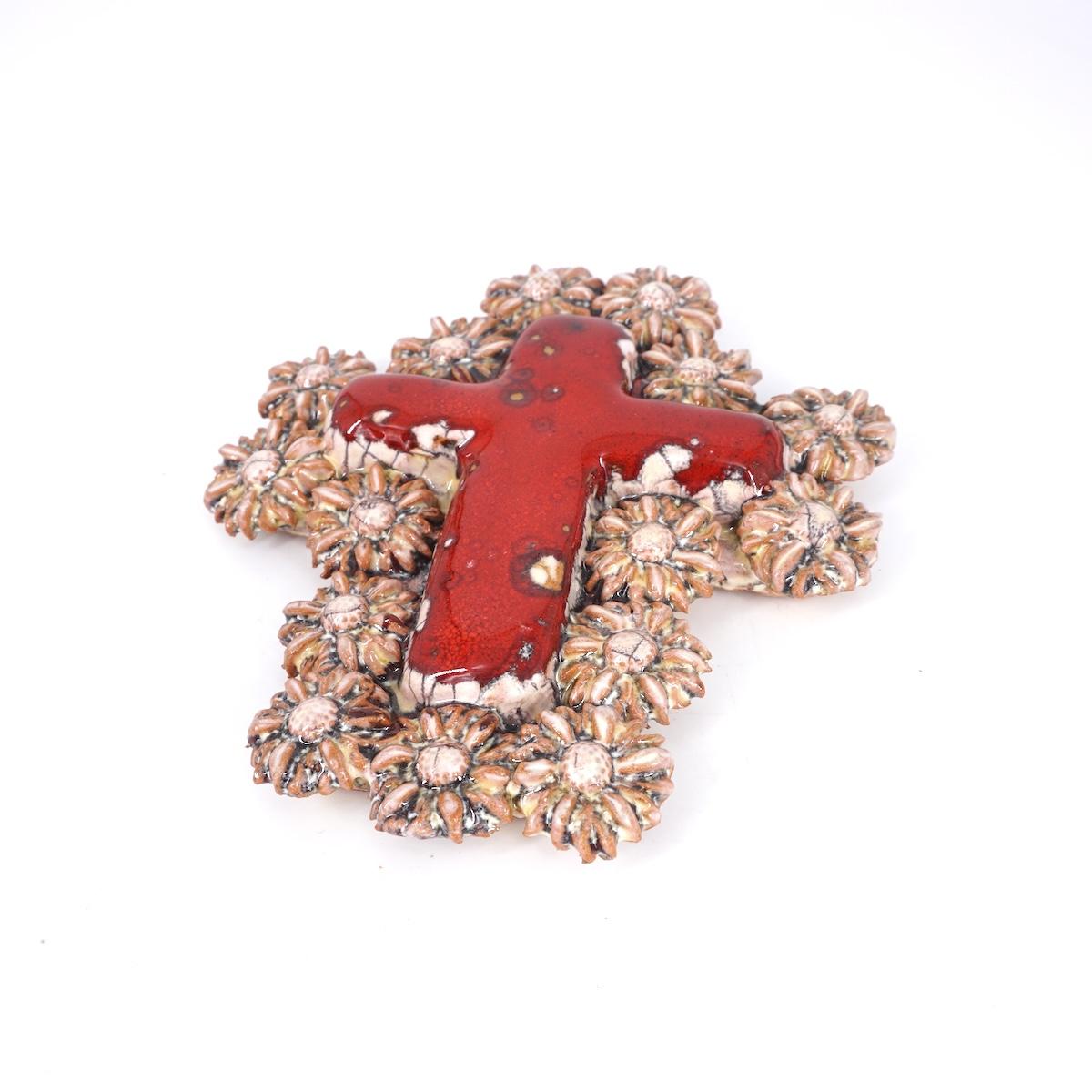 FRATANTONI CROCEMARGHERITE ROSSO/BEIGE