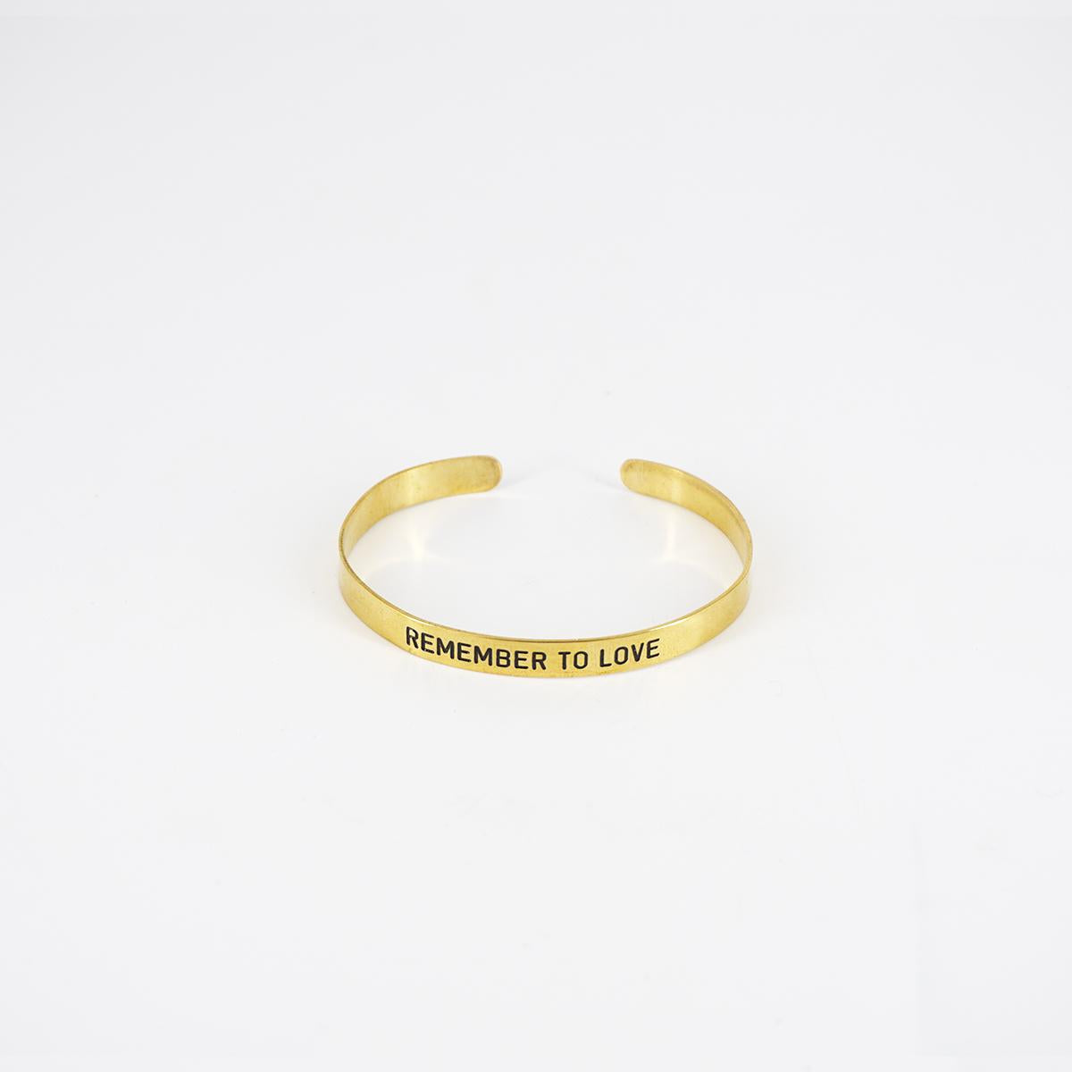 Bracciale fascia sottile REMEMBER TO LOVE
